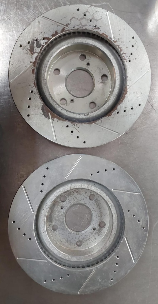 Discos delanteros ventilados perforados para Toyota Scion/Lexus ES350 07-18