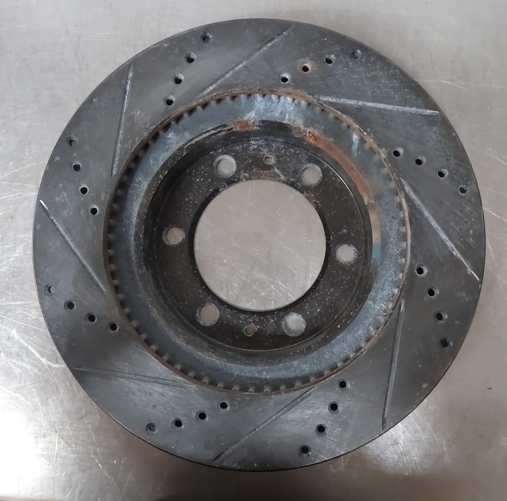Disco delantero derecho ventilado perforado para Toyota FJ Cruiser/4Runner/Tacoma/Hilux 2009-2022