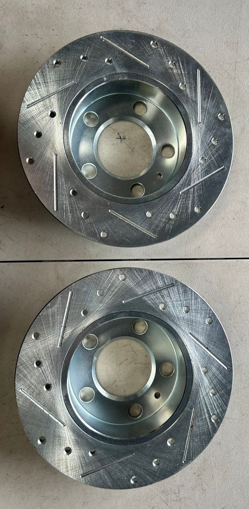Discos delanteros perfortados ventilados para Volkswagen Jetta 99-06