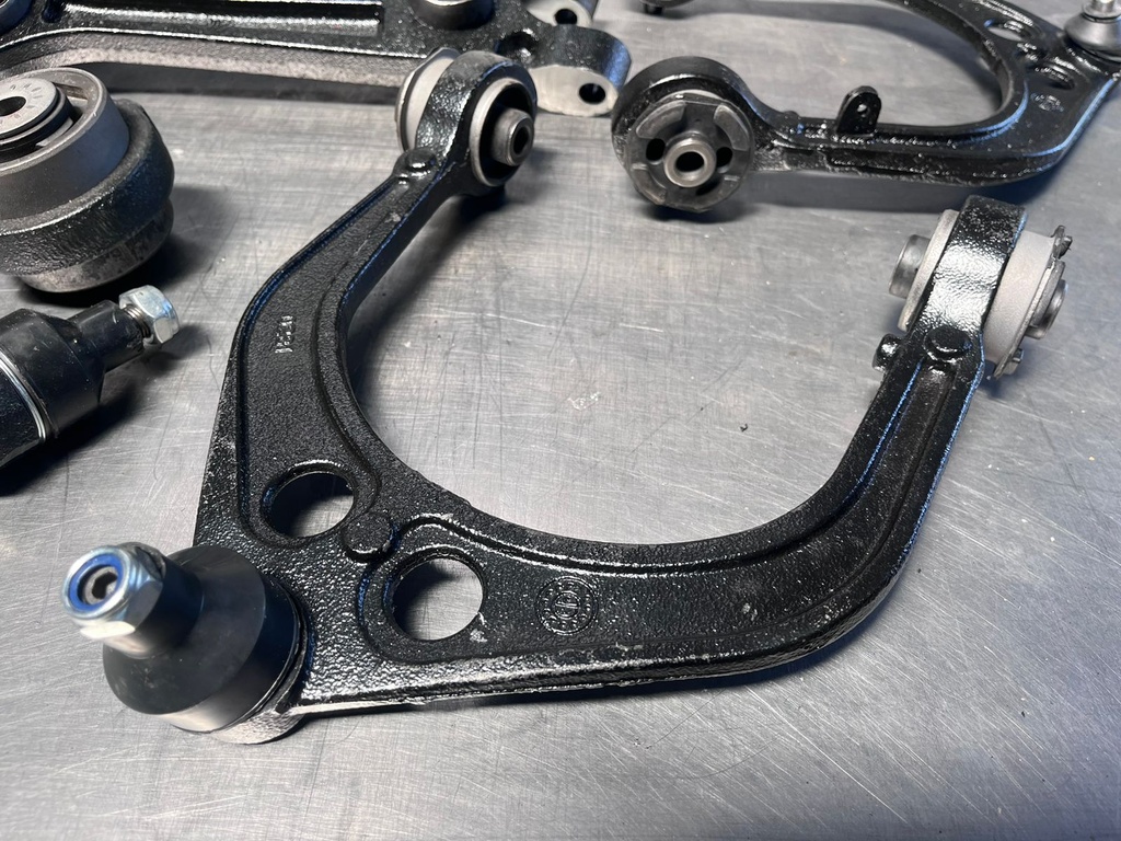 Juego de 6 piezas de suspensión de brazo de control delantero y conjunto de rótula (para RWD; 3.6L/5.7L) compatible con 12-19 Chrysler 300/Dodge Challenger Charger
