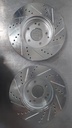 Discos delanteros perforados ventilados Premium Drilled and Slotted Vented Front Passenger Side Brake Rotor (631-63048R) by Dynamic Friction Company®. Quantity: 1 Per Pack. Premium G3000/G11H18 Iron Castings for Strength, Stability, and Durability. Each rotor passes a 100% electronic inspection station that measures over 20 attributes to ensure that each rotor meets OE specifications.  Video Gallery About us Specifications: Driving Style: Performance / Racing Rotor Design: Optional Design Full Cast Rotor Style: Drilled & Slotted Rotor Material: Cast Iron Rotor Finish: Silver Rotor Type: Vented Rotor Diameter: 300mm (11.81'') Rotor Height: 46.5mm (1.83'') Nominal Thickness: 28mm (1.1'') Minimum Thickness: 25.4mm (1'') Lug Holes Quantity: 5 Lug Holes Size: 13.2mm (0.52'') Bolt Circle: 112mm (4.41'') Hub Hole Diameter: 67mm (2.64'') Quantity: 1 Per Pack Features: Engineered with premium G3000/G11H18 iron castings for strength, stability, and durability Original Equipment (OE) vane configuration to ensure proper and maximum heat dissipation CNC-machined to the tightest tolerances 100% precision mill-balanced for smoother stopping and zero vibration at any speed Non-directional finish to promote faster break-in and smoother stops Designed to meet the same form, fit, and function as OEM brake rotors Quality tested to ensure long-lasting performance New in Box, Ready to Install, No Modifications Required DFC Premium Performance Brake Rotors are engineered for performance at a great value. Performance rotors will grab more bite to the brake pads giving you shorter stopping distance especially in wet weather. Formulated with the G3000/G11H18 cast iron specification, DFC G3000/G11H18 Brake rotors are engineered to match OEM specifications for durability, reliability, and stability. Each rotor casting is sent to our state of the art machining facilities, where it is processed to the tightest tolerances available in the market today. Then, the rotor is prepared with a non-directional finish to promote a faster and more even brake pad bed-in, along with quieter and smoother stops. Finally, all vented rotors are 100% inspected for balance and are corrected if necessary with our state of the art electronic mill-balance process. After all of the machining processes are completed, each rotor passes a 100% inspection station that measures all critical attributes to ensure that each rotor meets OE specifications. This further guarantees that each and every rotor delivered to you is trouble free.  Dynamic Friction Company® is committed to bringing innovation and value to the automotive aftermarket by manufacturing OE-quality brake products. Striving to meet the most diverse customer needs, the company maintains a massive inventory of brake parts for all domestic and foreign vehicle applications from the 1930s to the present. From OE replacement and performance brake rotors to passenger, heavy-duty, and high-performance brake pads to brake calipers and shoes to hardware kits and much more, DFC has everything you need to keep your brake system performing at its best. The company makes all its products from the finest materials using cutting-edge manufacturing technologies to ensure superior durability, strength, and long-lasting performance.  California Residents  WARNING Cancer and Reproductive Harm.   www.p65warnings.ca.gov  Brand:Dynamic Friction Company Part Number:631-63048R UPC:190920224270 Alternate MPN:63163048R Warranty 12 months/12,000 Miles Limited Warranty.  Magnuson-Moss Warranty Act:Legally, a vehicle manufacturer cannot void the warranty on a vehicle due to an aftermarket part unless they can prove that the aftermarket part caused or contributed to the failure in the vehicle (per the Magnuson Moss Warranty Act (15 U.S.C. 2302(C)) Learn More Related Links Parts Brakes Brake Rotors Vehicle Fitment Chrysler Crossfire 2004-2008