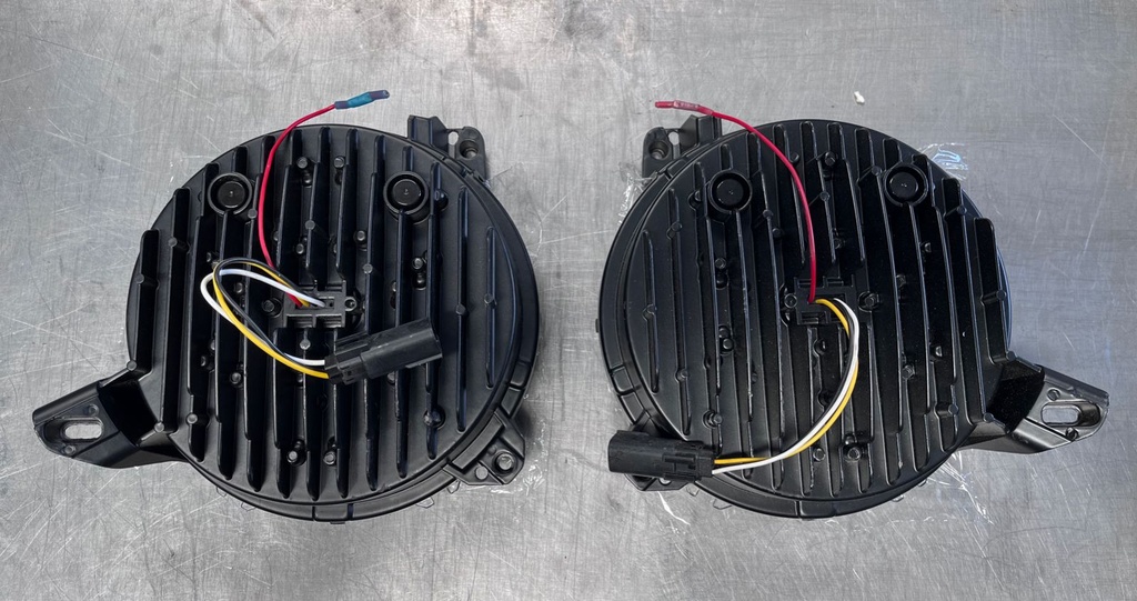 Luces Delanteras LED 9" con DRL (Figura en Cruz) Jeep Wrangler JL 2018-2019
