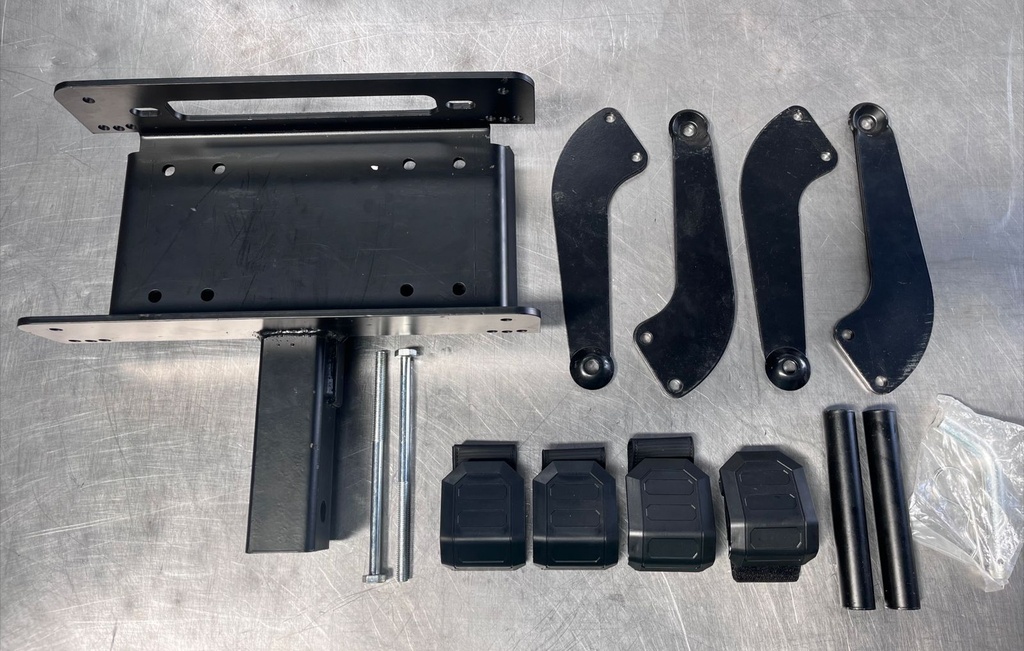 Placa Universal de pegadero 2" para Montaje de Winch capadidad 1500lbs