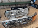 Juego de Luces Delanteras Cromadas Chevrolet Silverado 1500 / Suburban / Tahoe 2000-2006 2500 / 3500 1999-2002 /