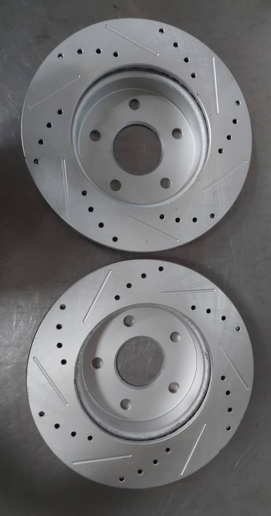 Discos delanteros ventilados perforados para Jeep Grand Cherokee 4.0L, 4.7L 1999-2004