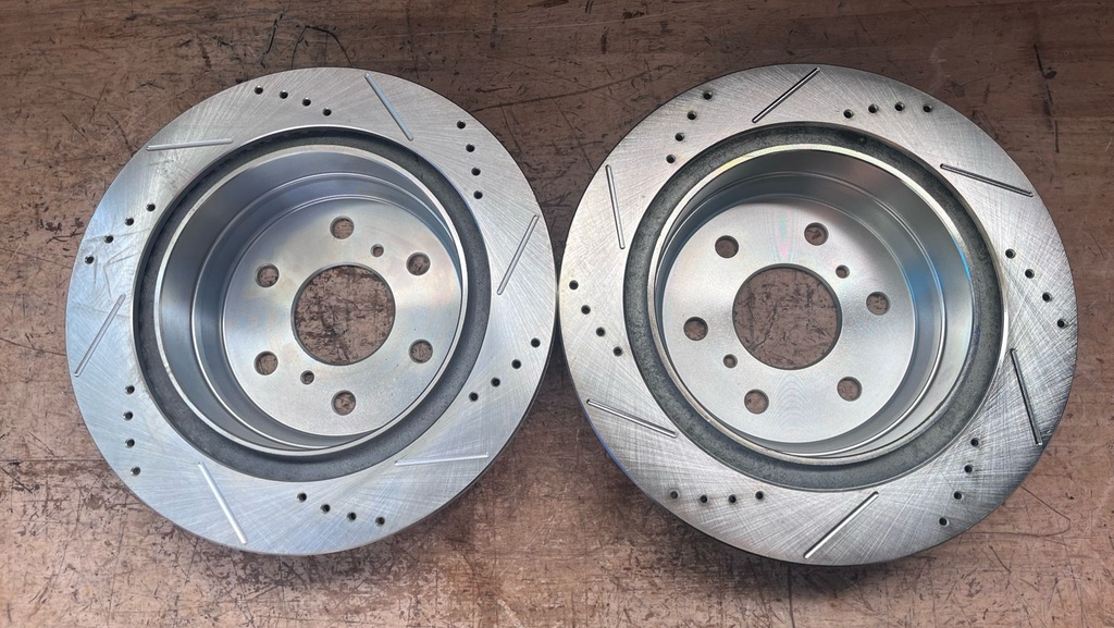 DISCOS TRAS PERFORADO/VENTILADO CHEVY 1500 SILVERADO AVALANCHE TAHOE SUBURBAN GMC SIERRA 07/20