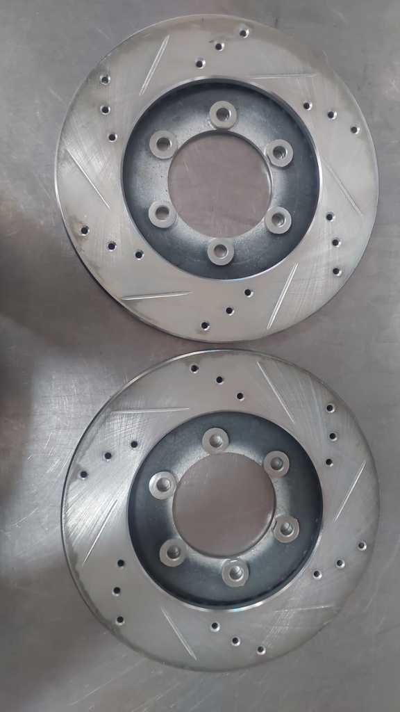 Discos delanteros ventilados perforados para Mazda B2000/B2600 1986-1993