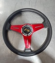 Volante Universal de cuero de vinilo y aluminio