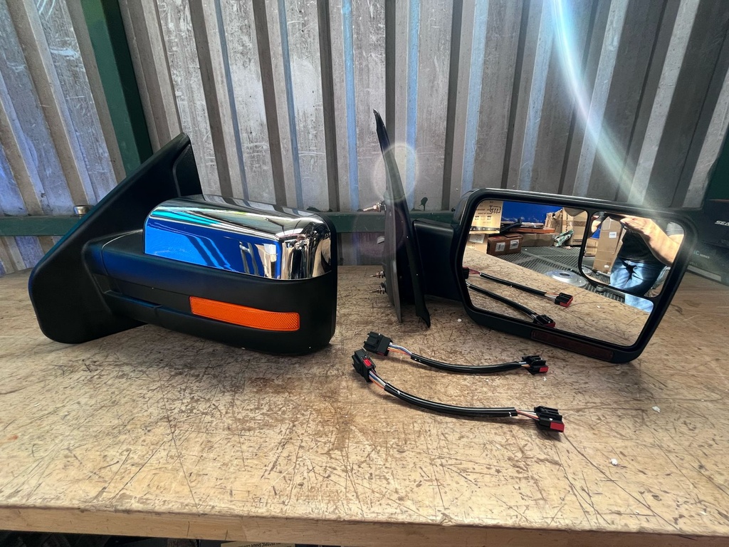 Espejos Cromados / Calefacción / Luz de Señal Ford F150 2004-2014.