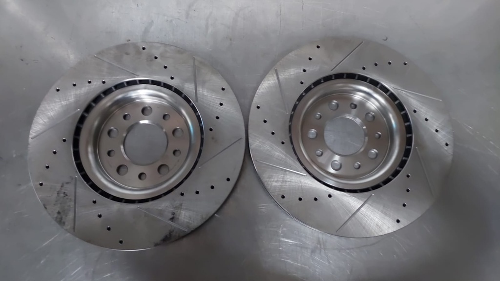 Discos delanteros perforados ventilados para Jeep Wrangler 2018-2022