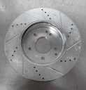 Disco delantero izquierdo ventilado perforado para Mercedes-Benz E300/C280/C230/C240/SLK230 1996-2005