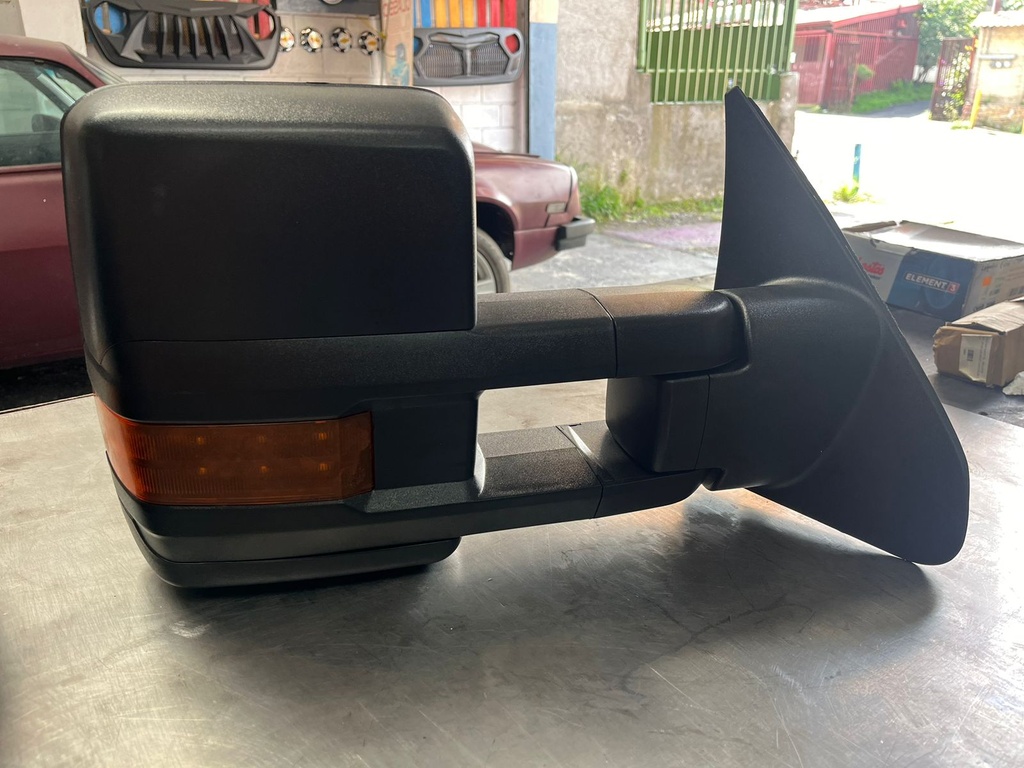 Espejos Tipo Remolque Eléctricos / Calefacción / Luz de Señal / Luz Auxiliar de Reversa para Dodge Ram 1500 / 2500 / 3500 de 2003-2008.