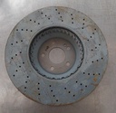 Disco delantero ventilado perforado para Mercedes Benz C300 / C400 2015-2018 diametro: 370mm