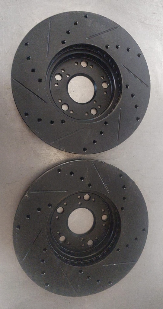 Discos traseros ventilados perforados para Lexus SC400 / SC430 / GS300 / GS430 / IS300 1992-2010 diametro: 300mm