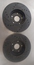 Discos traseros ventilados perforados para Lexus SC400 / SC430 / GS300 / GS430 / IS300 1992-2010 diametro: 300mm
