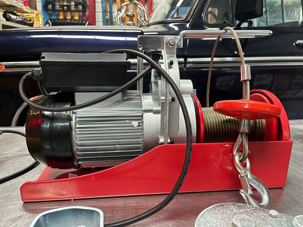 Elevador Electrico (Teckle) de 110V con capacidad de 2000lbs en doble linea y 1000lbs en linea unica.