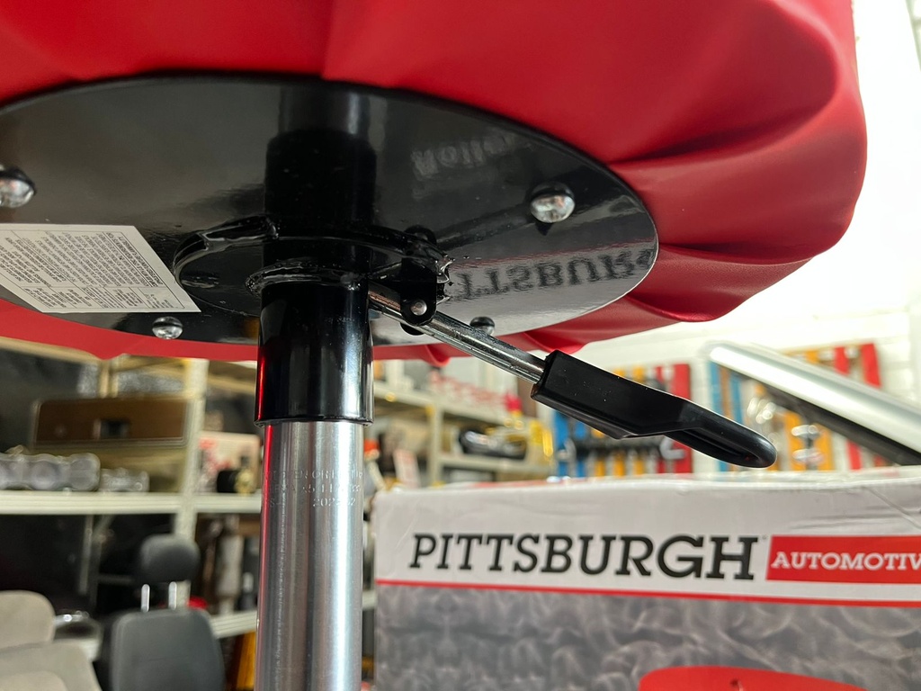 Asiento Rotativo para Mecánica con 300lbs de capacidad de peso y ajuste de altura de 15" a 20".