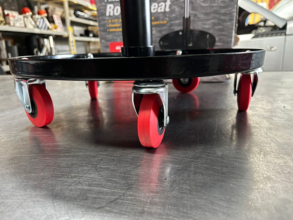Asiento Rotativo para Mecánica con 300lbs de capacidad de peso y ajuste de altura de 15" a 20".