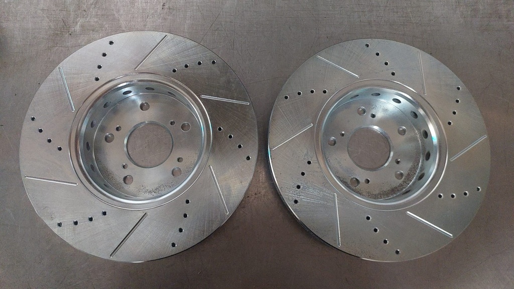 Discos delanteros ventilados perforados para Acura RDX / ILX 2013-2022