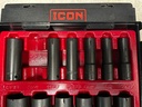 Set de cubos de impacto profundos de 1/2". (12 PIEZAS)