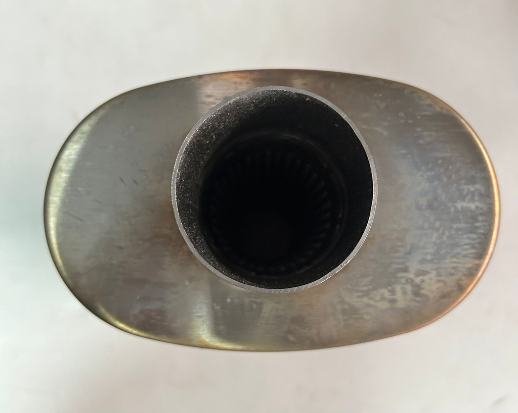 Alto flujo Magnaflow entrada y salida 2.5" 20" de largo