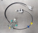 Cerradura y cable de bloqueo de puerta trasera izquierda para Ford F250 / F350 / F450 / F550 Super Duty 1999-2007