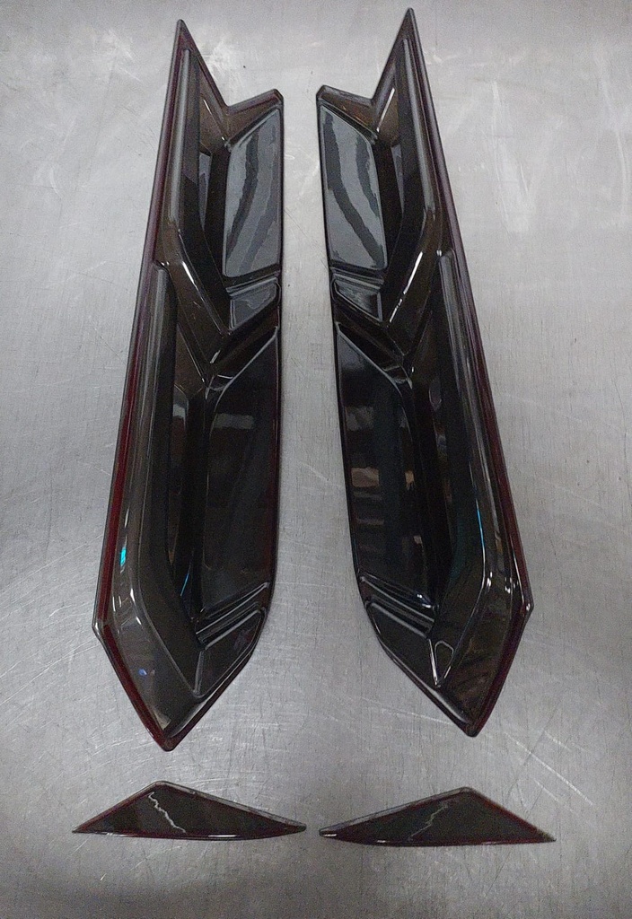 Cubiertas ahumadas para luces traseras de Chevrolet Corvette C8 Z06 2020-2022.