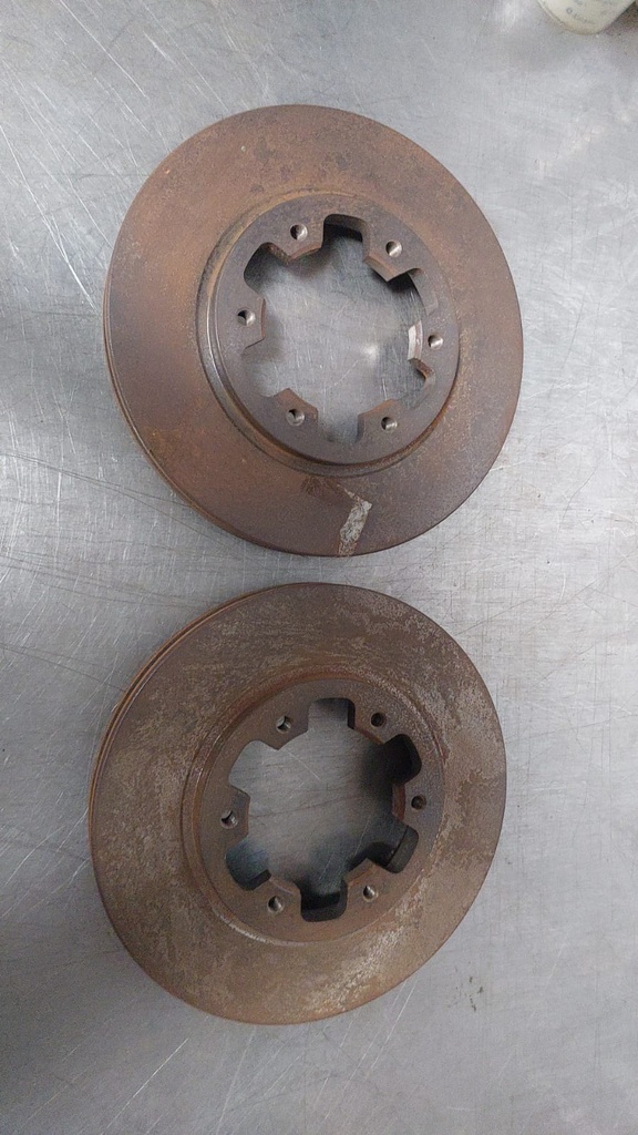 Discos de freno delanteros ventilados solidos para Nissan Frontier / Pathfinder 1995-2008