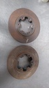 Discos de freno delanteros ventilados solidos para Nissan Frontier / Pathfinder 1995-2008