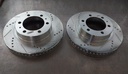 Discos delanteros ventilados perforados para Toyota 4Runner / Tacoma / FJ Cruiser 2003-2023