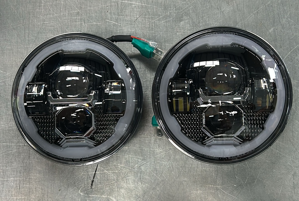 Luces led con lupa y luz de ángel 7"