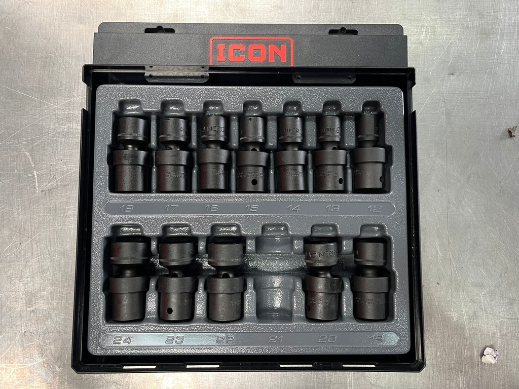 Set de Cubos giratorios de 1/2" incluye 12 piezas el set.
