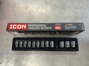 Set de 12 cubos de 1/2".