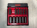 Set de cubos de impacto profundos de 1/2". (12 PIEZAS)