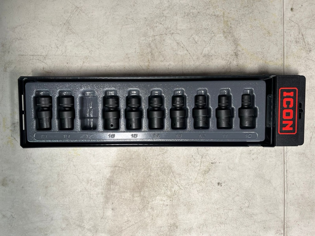 Set de cubos giratorios de impacto de 3/8". (9 PIEZAS)