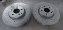 Discos delanteros ventilados perforados para Mercedes Benz C300 / C350 / E250 / E350 / E400 2008-2017