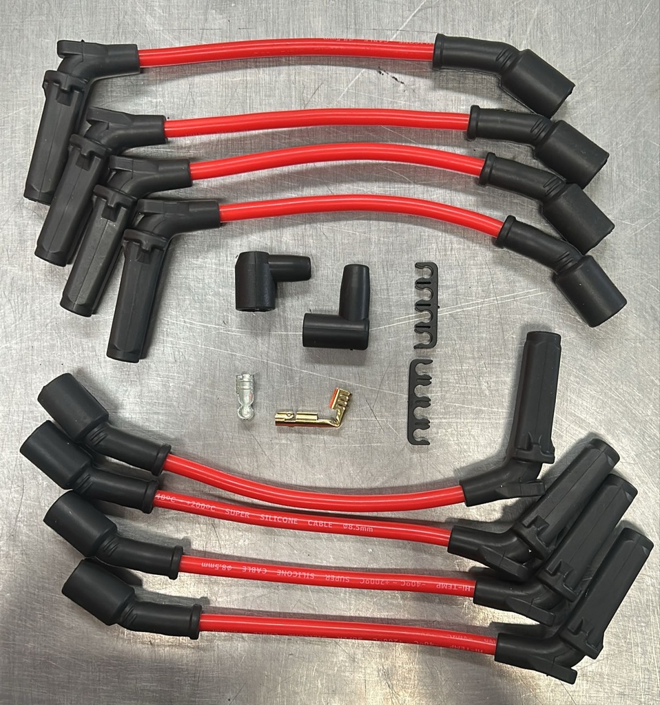 Juego de cables de bujias 8.5mm 200°C Chevrolet 4.8L 5.3L 6.0L Avalanche 2002 al 2003 Express 2003 al 2007 Silverado 1999 al 2003 Suburban Tahoe 2000 al 2003