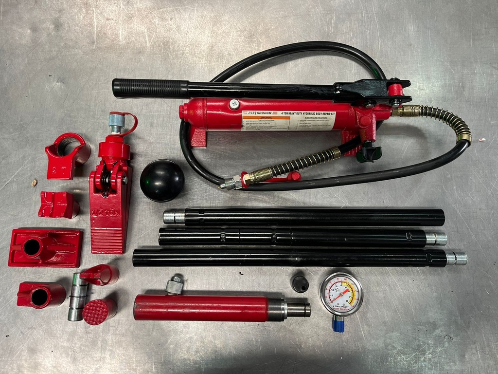 Equipo Hidraulico portatil de 4 Toneladas para reparación de carrocería.
