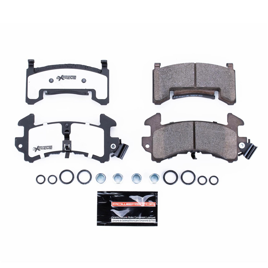 Pastillas de freno delanteras fibra carbón/cerámica Chevrolet Camaro 1983-1992 / S10 1982-1995 / El Camino 1982-1987 / S10 Blazer 1989-1994.