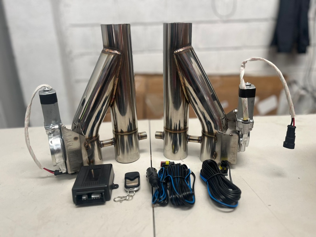 Kit de Doble Cut out de 2" electrónico con modulo / arnés / control incluidos.