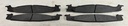 Pastillas de freno delanteras Ford Bronco 5.0L/5.8L 1994-1996 / E150 Econoline 4.2L/4.6L/5.4L 1997-2002 / Econoline 4.9L/5.0L/5.8L 1994-1996.