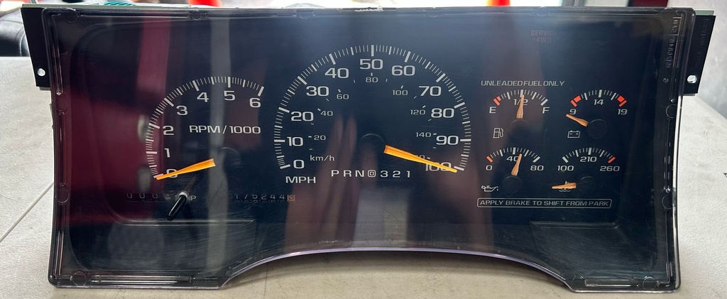 Cluster para Chevrolet 1995 a 1999 (MPH) (usado)
