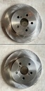 Discos traseros sólidos para Toyota Corolla 2009 al 2019 / Matrix 2009 al 2014 / Prius 2010 al 2022 Diámetro: (260mm)