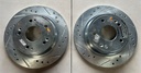 Discos traseros sólidos / Ranurados para Honda Accord 1998 al 2002 / Civic 2004 al 2005 / Acura RSX 2002 al 2006 / Integra 1997 al 2001 Diámetro: (260mm)