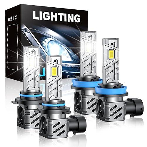 Bombillas LED H11 9005 / 6000K / Luz blanca 12000 Lúmenes.