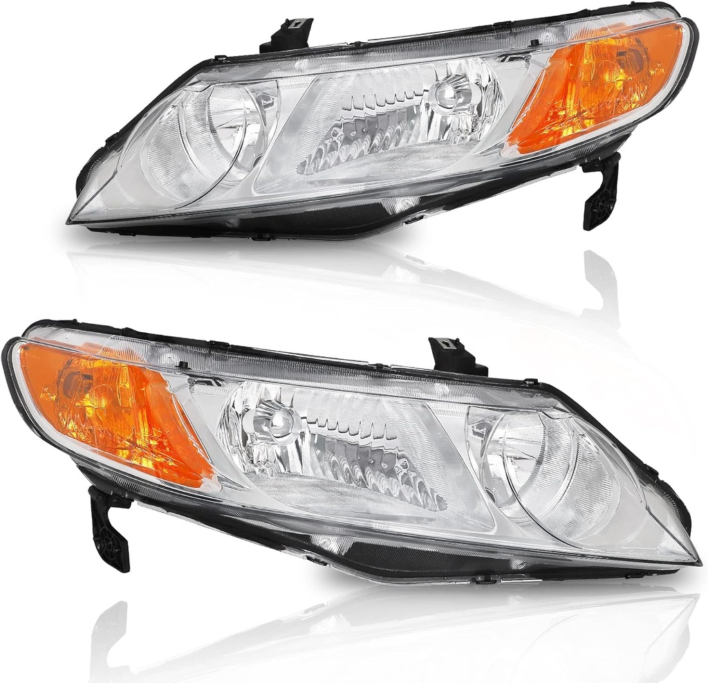 Luces Delanteras Cromadas Honda Civic 2006-2011