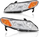 Luces Delanteras Cromadas Honda Civic 2006-2011