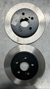 Discos traseros sólidos para Toyota Corolla 2008 al 2020 / Matrix 2009 al 2014 / Prius 2010 al 2022