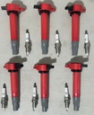 Bobinas con bujías para Dodge 4.0L / 3.5L Challenger 2009 al 2010 / Charger 2006 al 2010 / Grand Caravan 2008 al 2010 / Journey 2009 al 2010 / Nitro 2007 al 2011