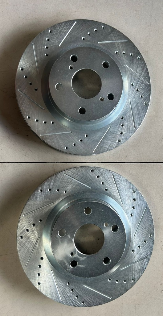 Discos delanteros Perforados / Ventilados para Toyota Camry 2007 al 2017 / Avalon 2008 al 2018 / Lexus ES350 2007 al 2018 Diámetro: (296mm)